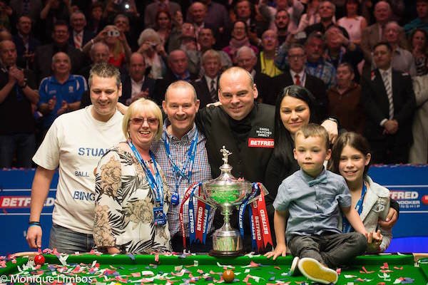 Stuart Bingham World Snooker Champion family